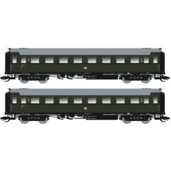 Saxonia Modellbau 120183-2 TT 2er Set Personenwagen C4üSa07, DR, Ep. III, mit Innenbeleuchtung