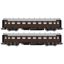 Saxonia Modellbau 87175 H0 2er Set Personenwagen C4Ü Sa 07, K.Sächs.Sts.E.B., Ep. I, DC-Digital