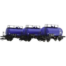 120069 TT 3er Set Kesselwagen 'Deutz', DR, Ep. IV 'Buna'