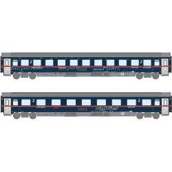 ASM Arndt Spezial Modelle 25900 N 2er Set Personenwagen Bmz, ÖBB-Nightjet, Ep. VI