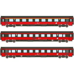 ASM Arndt Spezial Modelle 24002 N 3er Set Personenwagen Amz+2xBmpz EC 64, ÖBB, Ep. IV