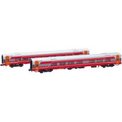 ASM Arndt Spezial Modelle 18002 N 2er Set Personenwagen B7, 1. Klasse, NSB, Ep. V