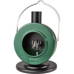 1/23/00/08/H Scheibenofen "Der Flache", grün/schwarz