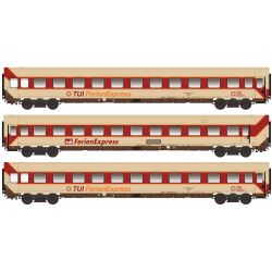 LS96031DC H0 3er Set Personenwagen, TUI Ferienexpress, Ep. IV, Set 1