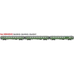 MW40949 H0 3er Set Personenwagen OCEM, PLM, Ep. IIb