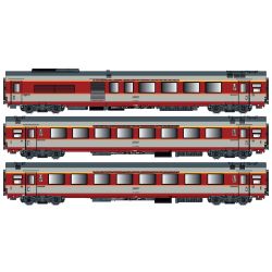 LS40800DC H0 3er Set GC Personenwagen, SNCF, Ep. IV, Jules Verne, A