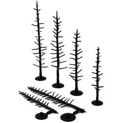WTR1124 H0/TT/N Rohlinge für Nadelbäume, 6-10 cm, 70 Stück