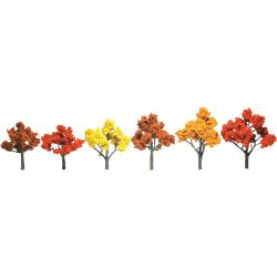 WTR1541 H0/TT/N Laubbäume Herbstmischung, 6 Stück
