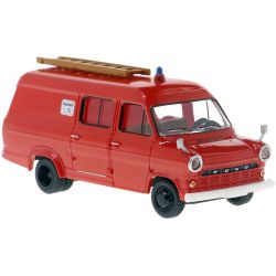 34161 H0 Ford Transit der Feuerwehr rot/weiß