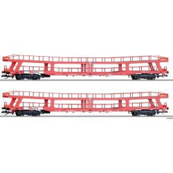 01136 TT 2er Set Autotransportwagen DDm 915, DB AG, Ep. V