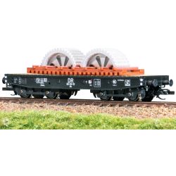 20532 TT Schwerlastwagen Rlmmp mit Ladegut Zahnrad, DR, Ep. III