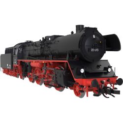 120122 TT Dampflok 22 013 mit T34-Tender, DR, Ep. III