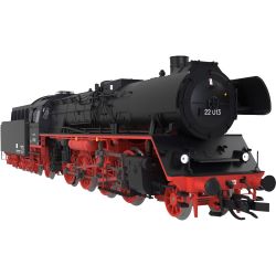 120123 TT Dampflok 22 013 mit T34-Tender, DR, Ep. III, DC-Sound