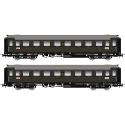 87179 H0 2er Set Personenwagen C4üSa07, DRG, Ep. II, mit Innenbeleuchtung