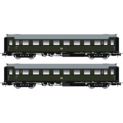 87183 H0 2er Set Personenwagen C4üSa07, DR, Ep. III, mit Innenbeleuchtung