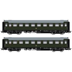 87187 H0 2er Set Personenwagen C4üSa07, DB, Ep. III, mit Innenbeleuchtung