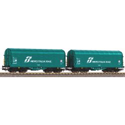 28345 H0 2er Set Schiebeplanenwagen, FS, Ep.IV