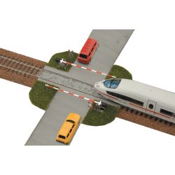 55727 H0 Bahnübergang mit Schranke