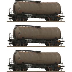 6680067 TT 3er Set Knickkesselwagen ZZhs DR gealtert Ep.IV