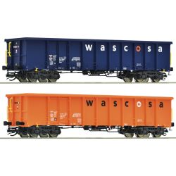 6680055 TT 2er Set Offene Güterwagen Eanos Wascosa Ep.VI