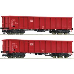 6680052 TT 2er Set offene Güterwagen Eanos-x DBAG Ep.VI