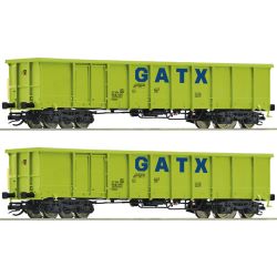 6680054 TT 2er Set Offene Güterwagen Eanos GATX Ep.VI