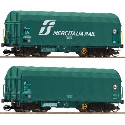 6680059 TT 2er Set Schiebeplanenwagen Shimmns Mercitalia Rail Ep.VI