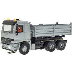 8037 H0 CarMotion, MB ACTROS 3-achs Muldenkipper mit Rundumleuchten, silber