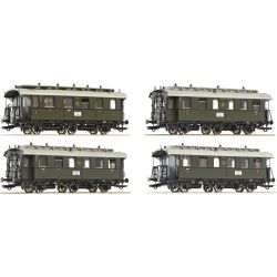 6200296 H0 4er Set Personenwagen DRG Ep.II