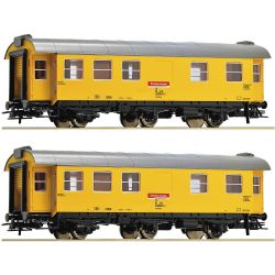 6200266 H0 2er Set Bauzugwagen DB Bahnbau Ep.VI