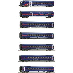 5510022 H0 7er Set Nightjet ÖBB Ep.VI DCC + Innenbeleuchtung