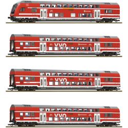 6210319 H0 4er Set Dppelstockwagen VVO DB AG Ep.VI DCC
