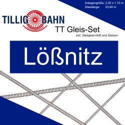 Tillig TT Gleis Set Modellbahnanlage Lößnitz