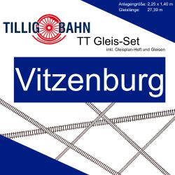 Tillig TT Gleis Set Modellbahnanlage Vitzenburg