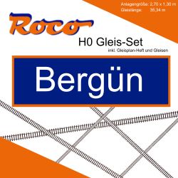 Roco H0 Gleis Set Modellbahnanlage Bergün