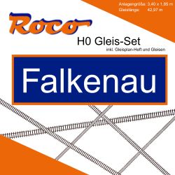 Roco H0 Gleis Set Modellbahnanlage Falkenau