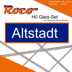 Roco H0 Gleis Set Modellbahnanlage Altstadt