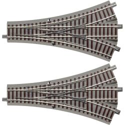 Roco 61160 Dreiwegweiche, DWW 22,5° (Doppelpack)