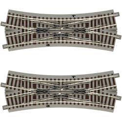 Roco 61164 Doppelkreuzungsweiche geoLine (Doppelpack)