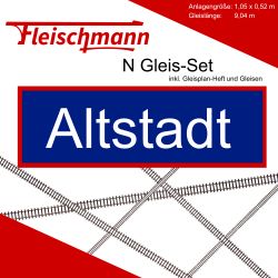 Fleischmann N Gleis Set Modellbahnanlage Alststadt