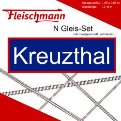 Fleischmann N Gleis Set Modellbahnanlage Kreuzthal