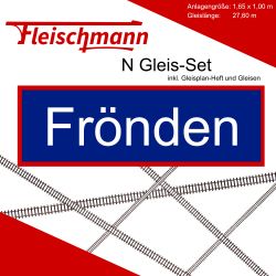 Fleischmann N Gleis Set Modellbahnanlage Frönden