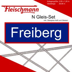 Fleischmann N Gleis Set Modellbahnanlage Freiberg