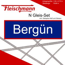 Fleischmann N Gleis Set Modellbahnanlage Bergün