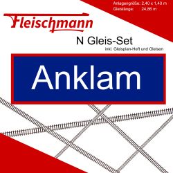 Fleischmann N Gleis Set Modellbahnanlage Anklam