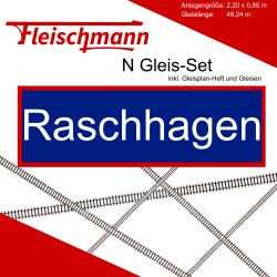 Fleischmann N Gleis Set Modellbahnanlage Raschhagen