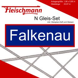 Fleischmann N Gleis Set Modellbahnanlage Falkenau