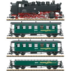 LGB 21481 Dampflok 99 1741 + 36362 + 36370 + 32357 SDG Fichtelbergbahn