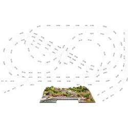 Märklin C-Gleis Set für Noch Easy-Track Martinstadt