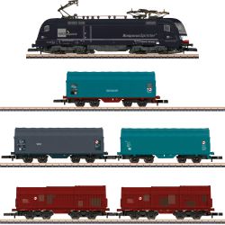Märklin 88588 E-Lok BR ES 64, MRCE + 86358 Güterwagen-Set